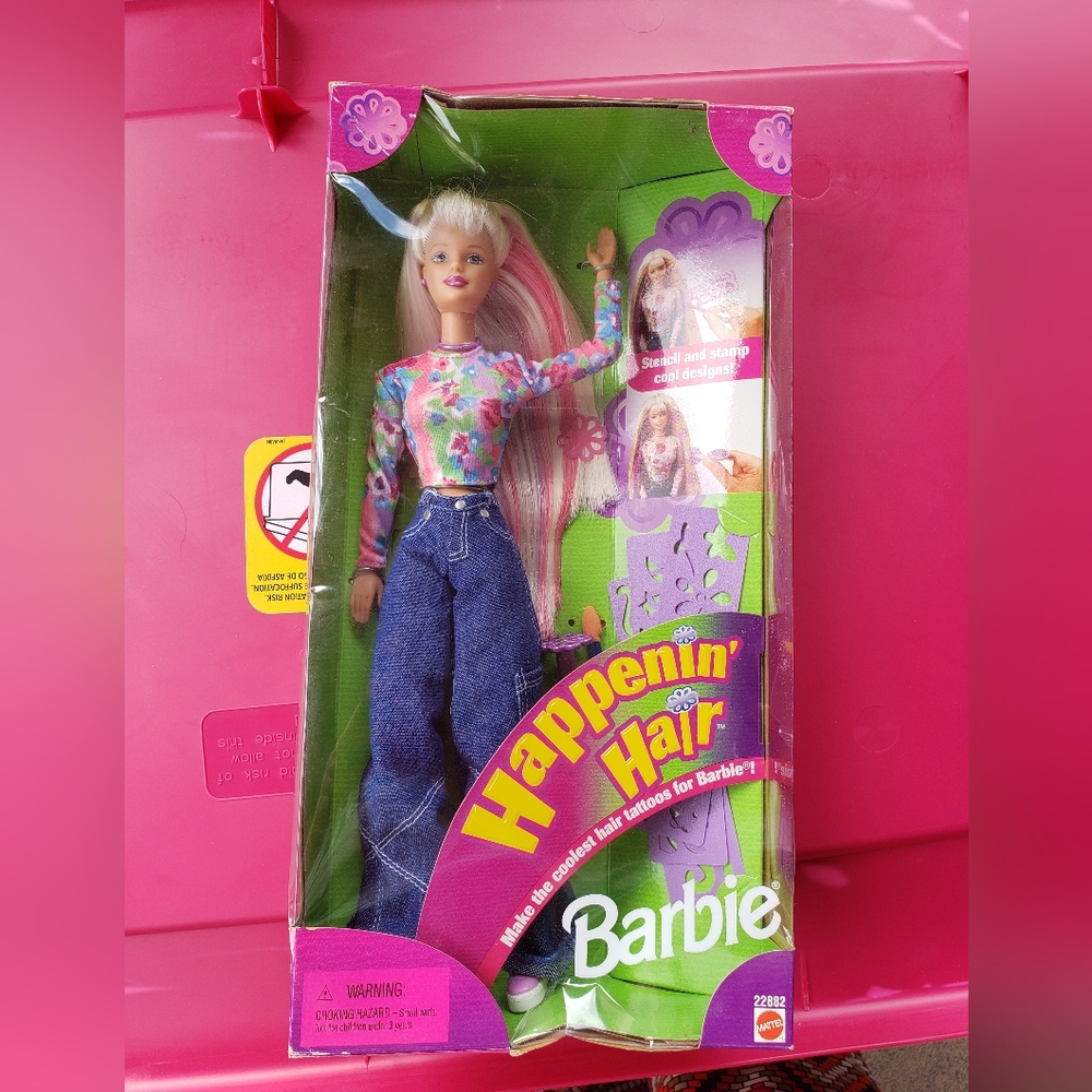 New in box Happenin hair Barbie